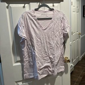 Eddie Bauer WR SS Legend Wash Slub V Lt Pink  XL